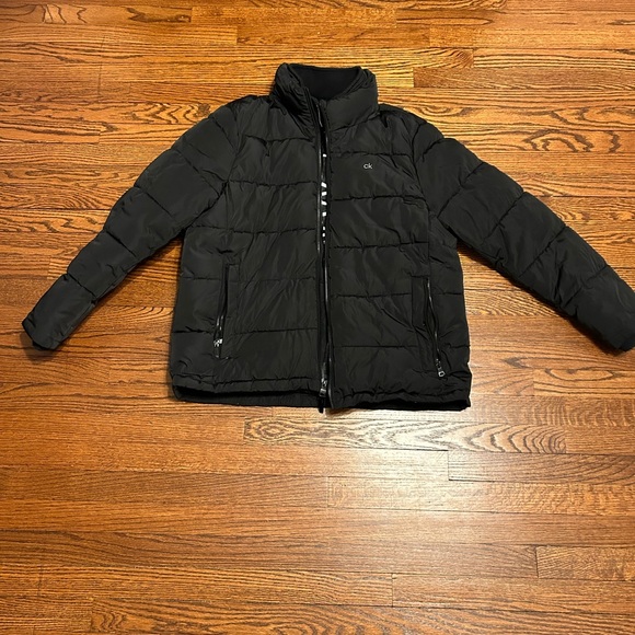 Black Calvin Klein puffer jacket - Picture 1 of 5